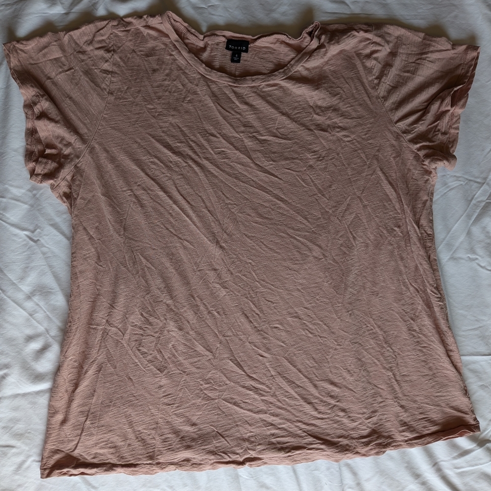 Torrid Light Pink T-shirt | 4